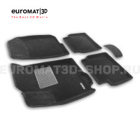 Текстильные 3D коврики Euromat3D Business в салон для Chevrolet Aveo (2006-2012) № EMC3D-001511