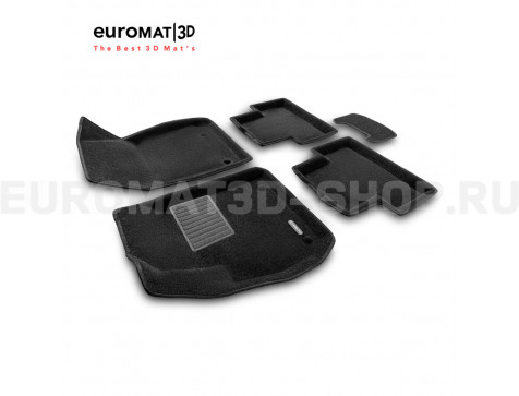 Текстильные 3D коврики Euromat3D Business в салон для Opel Insignia (2009-2017) № EMC3D-003807
