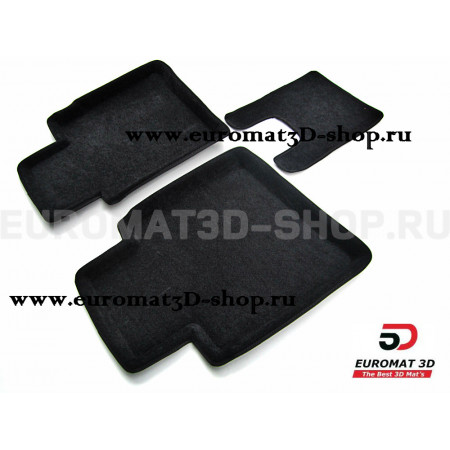 Текстильные 3D коврики Euromat3D Business в салон для Nissan Tiida (2015-) № EMC3D-003726