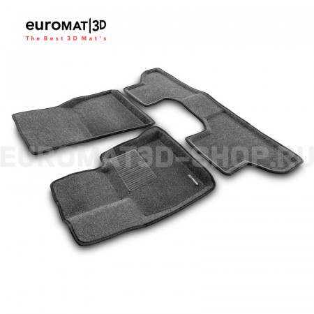 Текстильные 3D коврики Euromat3D Business в салон для Bmw X6 (F16) (2015-) № EMC3D-001215G Серые