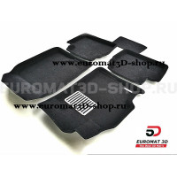 Текстильные 3D коврики Euromat3D Lux в салон для Mazda 6 (2007-2013) № EM3D-003413
