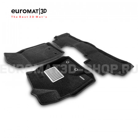 Текстильные 3D коврики Euromat3D Lux в салон для Toyota Land Cruiser 200 (2012-2021) № EM3D-005103