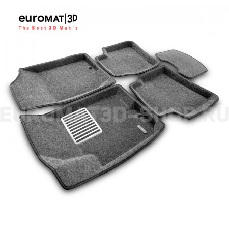 Текстильные 3D коврики Euromat3D Lux в салон для Hyundai i30 (2009-2011) № EM3D-002722G Серые Текстильные 3D коврики Euromat3D Lux в салон для Hyundai i30 (2009-2011) № EM3D-002722G Серые