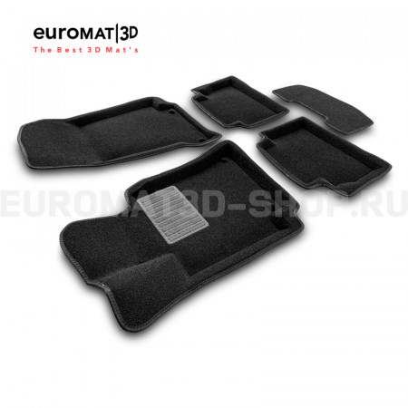 Текстильные 3D коврики Euromat3D Business в салон для Mercedes E-Class (W213) (2016-2023) № EMC3D-003519