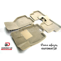 Текстильные 3D коврики Euromat3D Business в салон для Saab 9-5 (2012-) № EMC3D-004300T Бежевые Текстильные 3D коврики Euromat3D Business в салон для Saab 9-5 (2012-) № EMC3D-004300T Бежевые