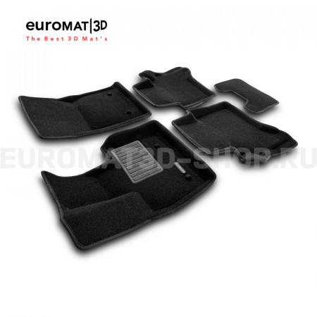 Текстильные 3D коврики Euromat3D Premium в салон для Mercedes G-Class (W463) (2018-) № EMPR3D-003502