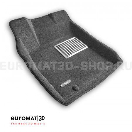 Текстильные 3D Коврики Euromat3D Lux cалон для Kia XCeed (2020-) № EM3D-002902G Серые