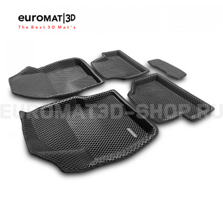 3D коврики Euromat3D EVA в салон для Ford Focus 2 (2005-2011) № EM3DEVA-002214