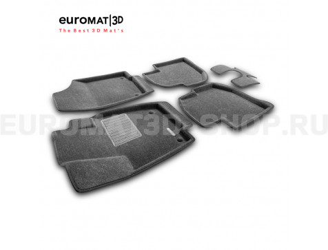 Текстильные 3D коврики Euromat3D Business в салон для Skoda Rapid (2014-2019) № EMC3D-004508G Серые Текстильные 3D коврики Euromat3D Business в салон для Skoda Rapid (2014-2019) № EMC3D-004508G Серые