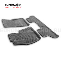 3D коврики Euromat3D EVA в салон для Bmw X6 (F16) (2015-) № EM3DEVA-001215G Серые