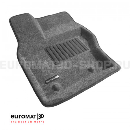 Текстильные 3D коврики Euromat3D Business в салон для Land Rover Range Rover Sport L494 (2014-2021) № EMC3D-003109G Серые