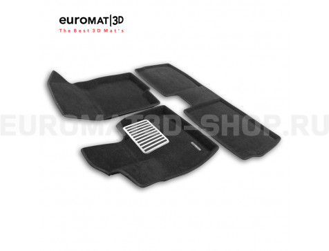 Текстильные 3D коврики Euromat3D Lux в салон для Omoda C7 (2024-) № EM3D-001462
