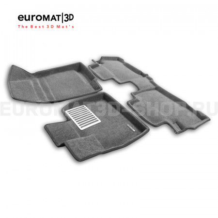 Текстильные 3D коврики Euromat3D Lux в салон для Tenet T8 (2025-) № EM3D-001446G Серые